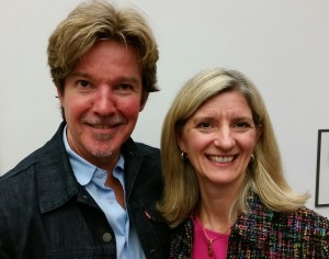 Vicki Kraft speaks with presenter Patrick Roden RN, PhD.
